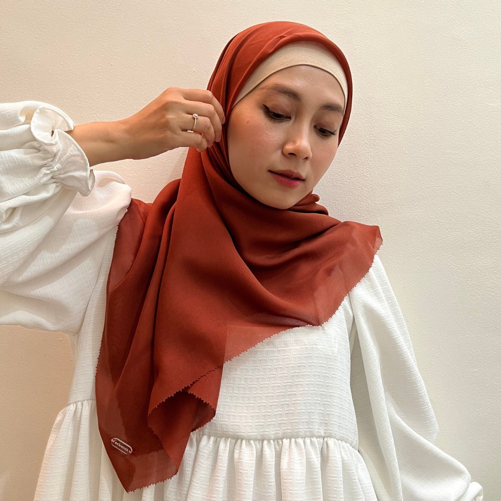 Image of Eclemix Dinara Plain Hijab | Hijab Polos Segiempat Paris Japan Premium